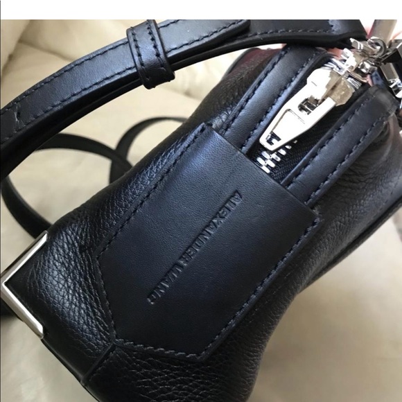 Alexander Wang black leather mini prisma Emile bag - Picture 8 of 8